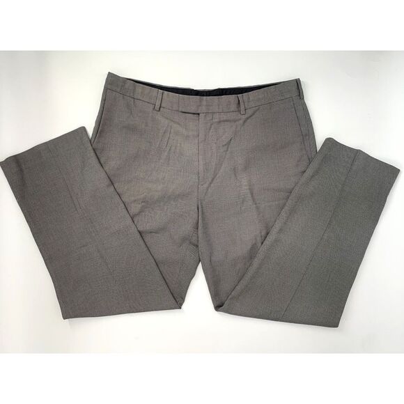 Perry Ellis Other - Perry Ellis Modern Fit Brown Geometric Flat Front Men's Pants Size W38 L30